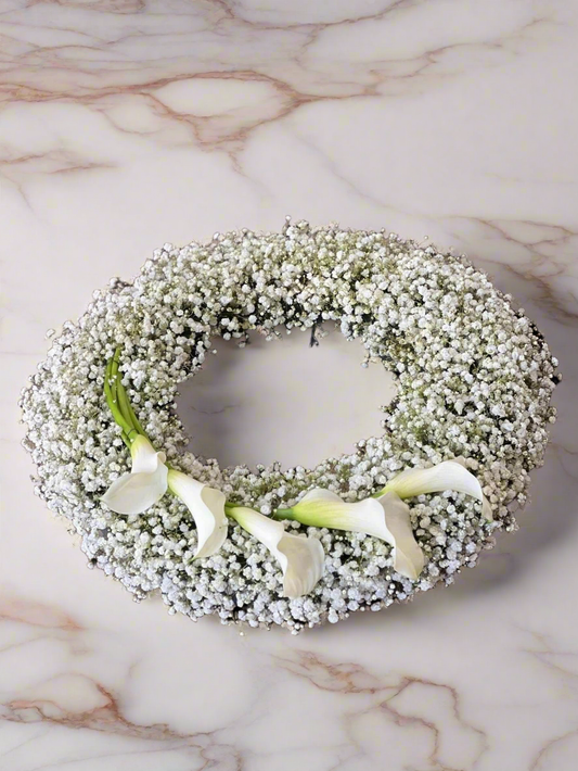 16" Gypsophila Ring Tribute