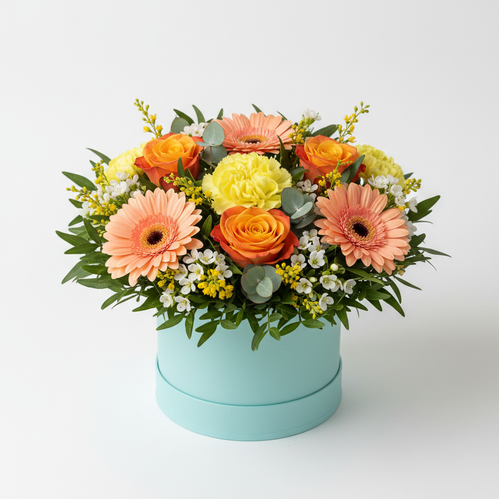 Petite Easter Bloom Hat Box - Balanced