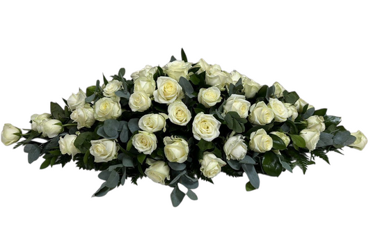 4ft All Rose Coffin Spray